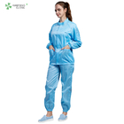 Electronic industry workshop cleanroom ESD antistatic jacket and pants worker uniform
